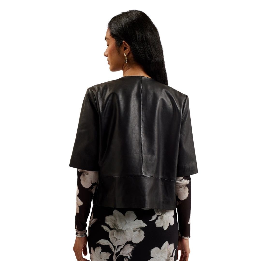 Ted Baker WMO OBINO Short Sleeve Leather Open Fron 6