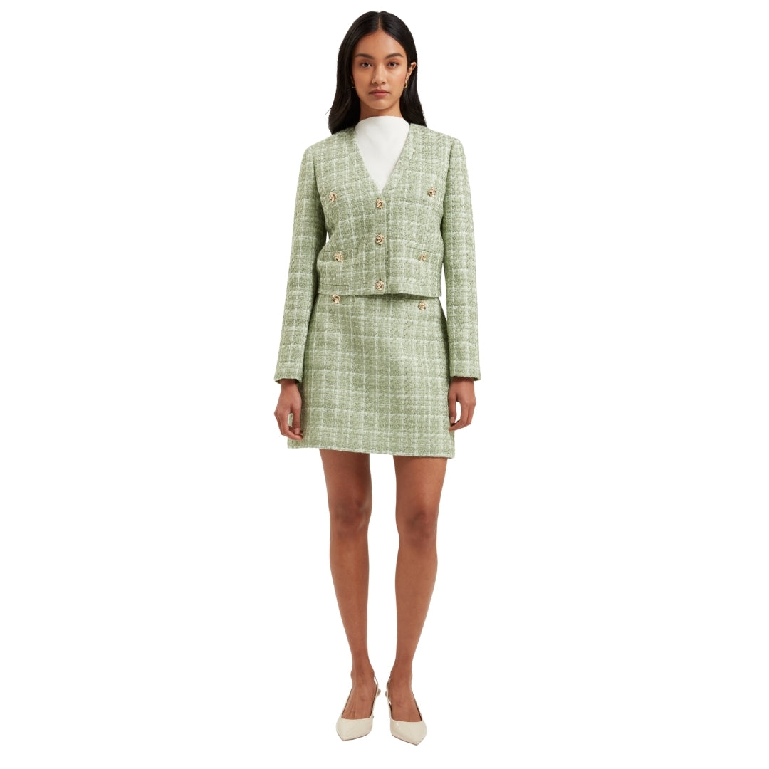 Ted Baker WMH KOMA Rose Button Cropped Boucle Tail 5
