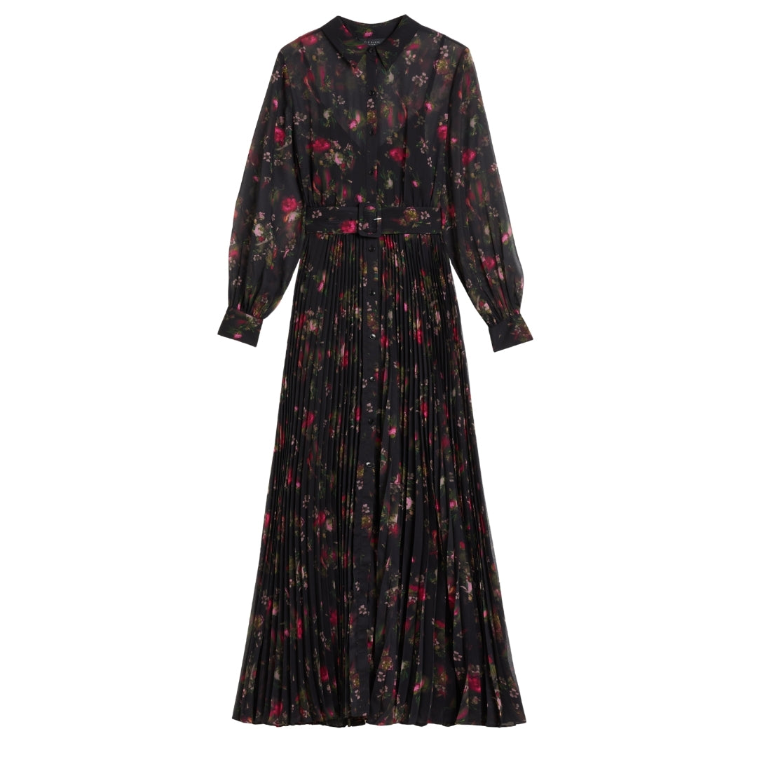Ted Baker WMD CEIBA Printed Maxi Shirt Dress 6