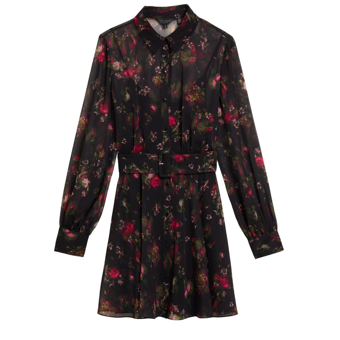 Ted Baker WMD EBENE Collared Printed Button Down M 5