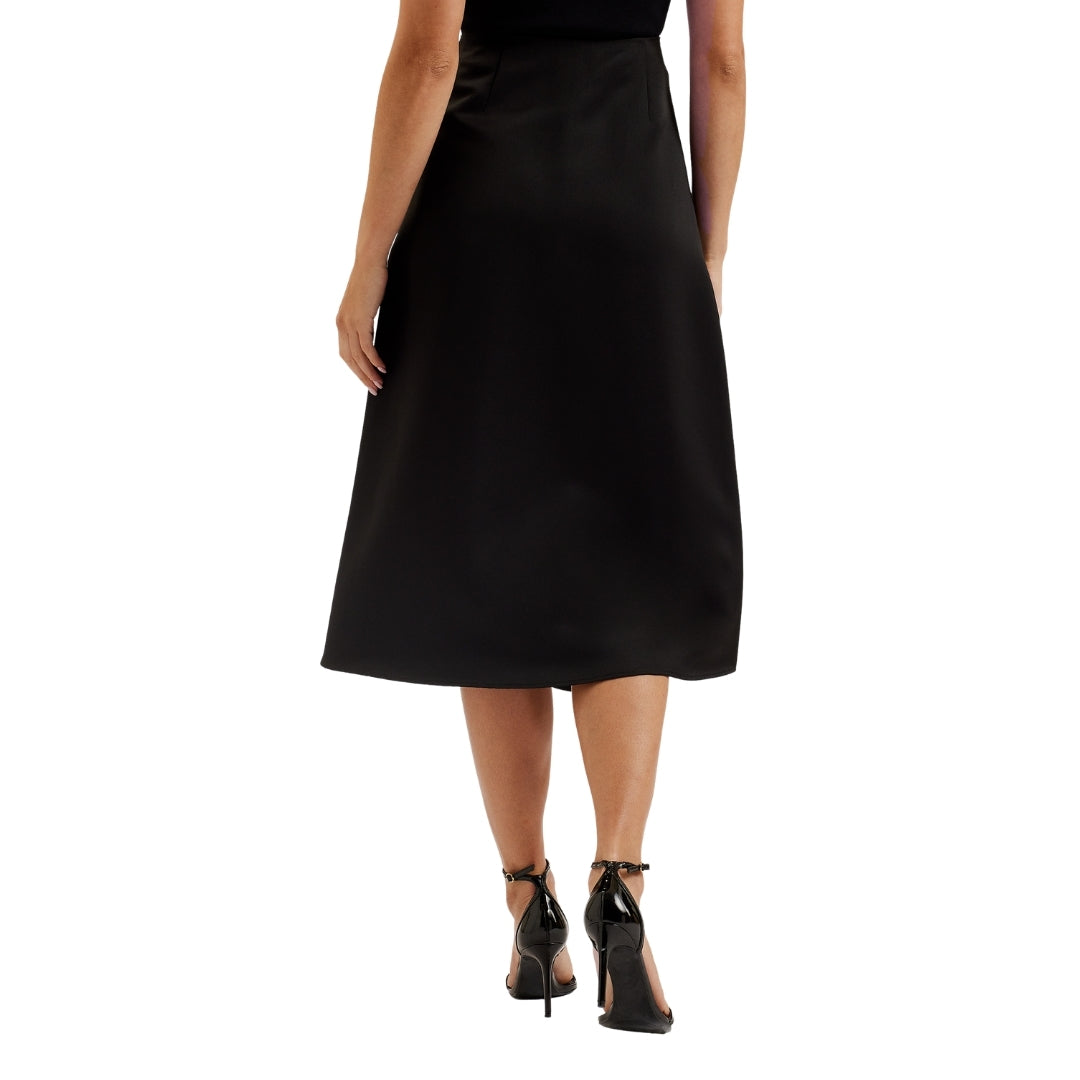 Ted Baker WMS ERVA Asymmetric Satin Wrap Midi Skir 5