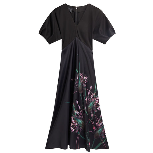 Ted Baker WMD SADO Printed Ponte Bodice Satin Skir 4