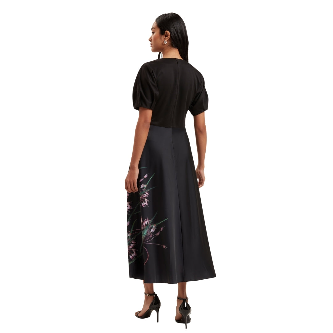 Ted Baker WMD SADO Printed Ponte Bodice Satin Skir 4