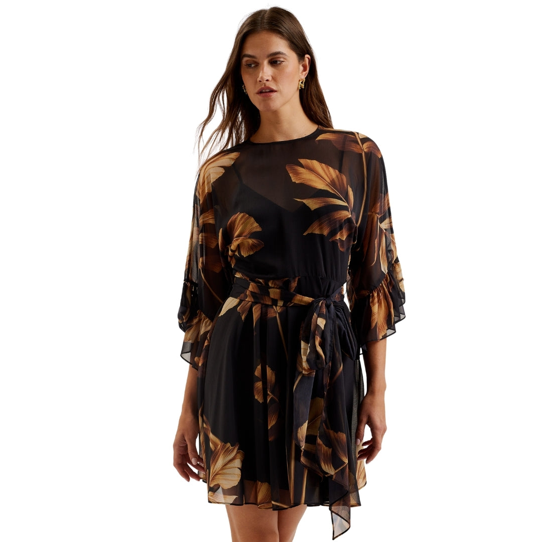 Ted Baker WMD ELSTER Frill Detail Sleeve Sheer Min 4
