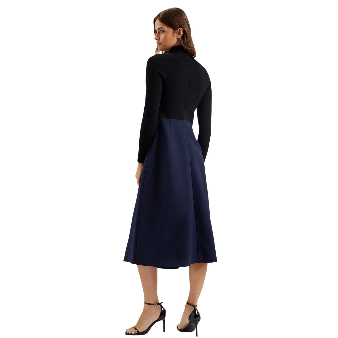 Ted Baker WMD CHIRA Knit Bodice Dress With Wrap Sk