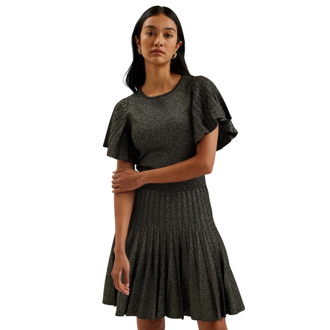 Ted Baker WMD MADISNN Metallic Angel Sleeve Knit S 1