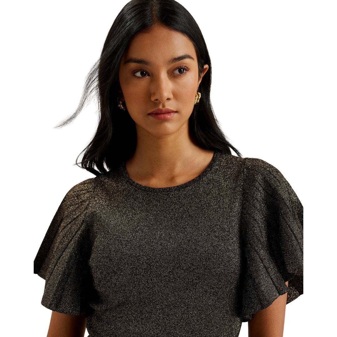 Ted Baker WMD MADISNN Metallic Angel Sleeve Knit S 1