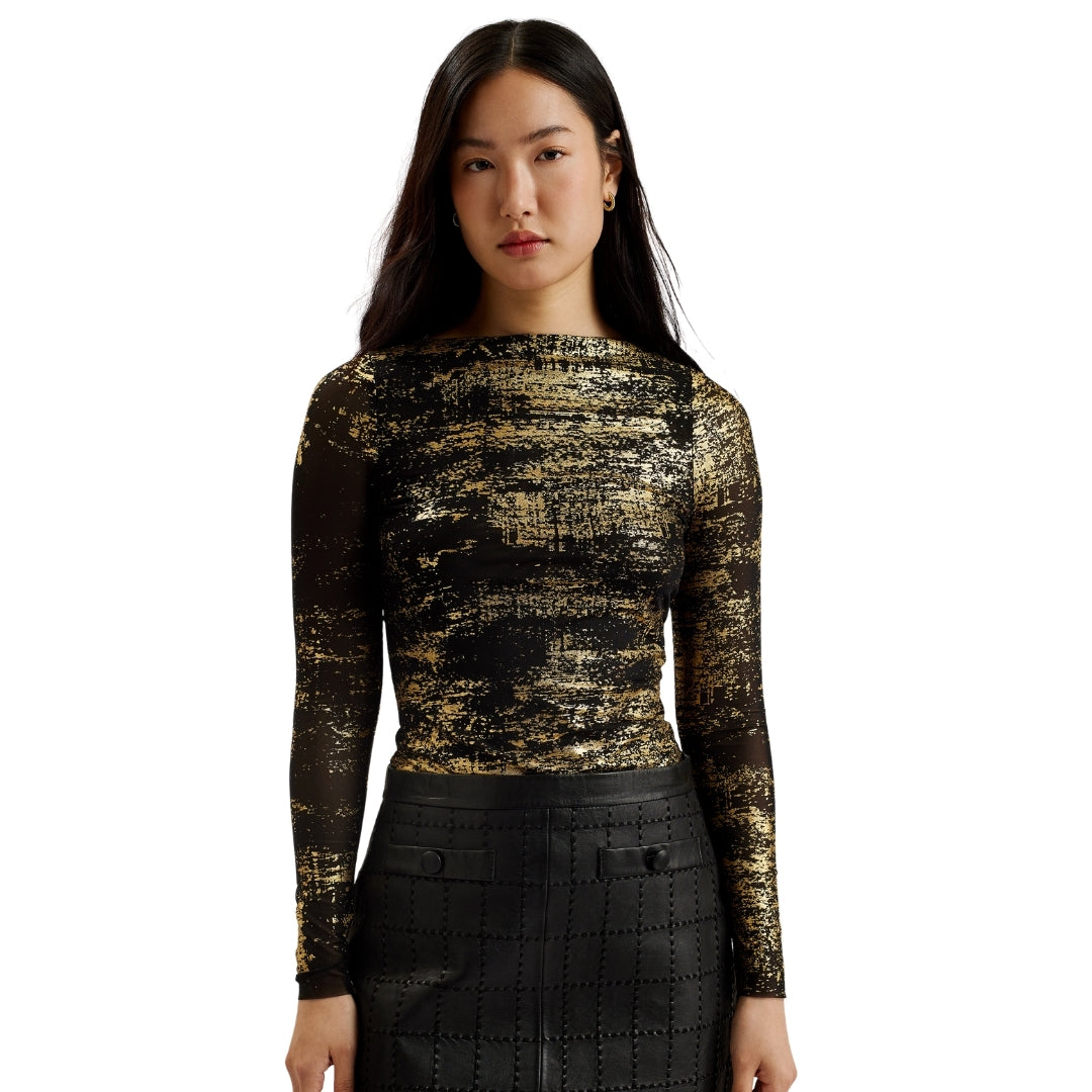 Ted Baker WMB KARENHA Foil Printed Skinny Fit Mesh 3
