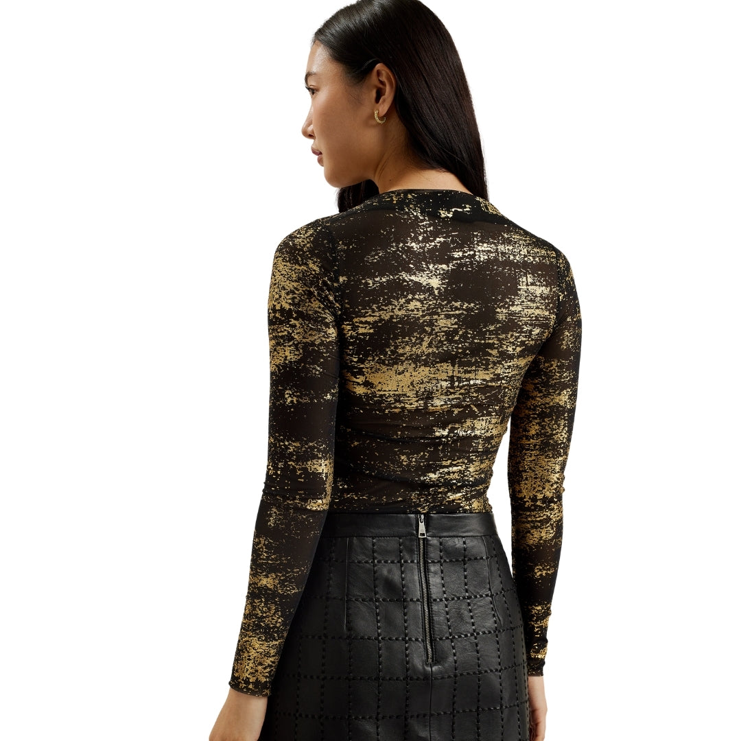Ted Baker WMB KARENHA Foil Printed Skinny Fit Mesh 3