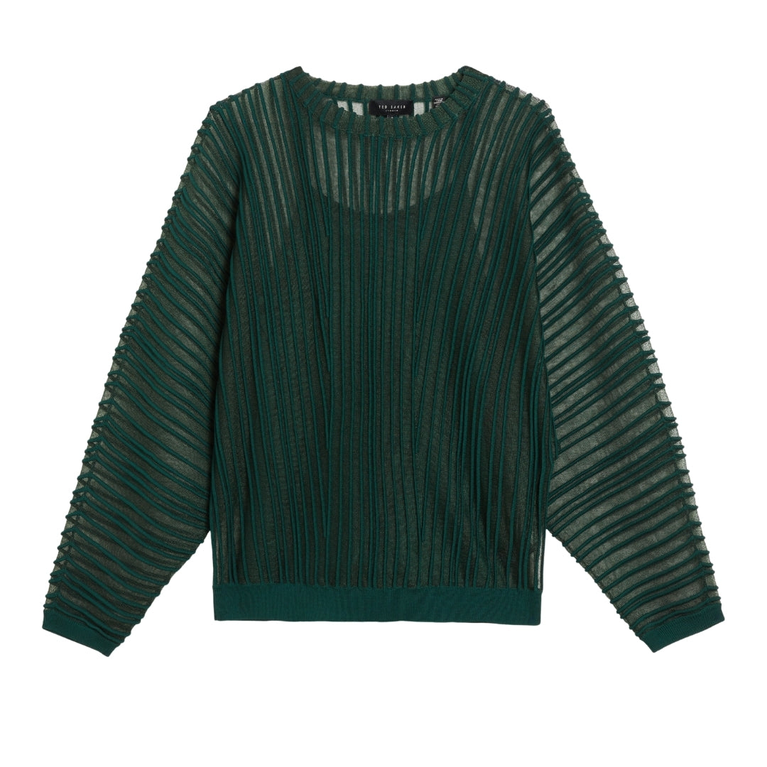Ted Baker WMK NELLAY Sheer Striped Engineered Knit 1