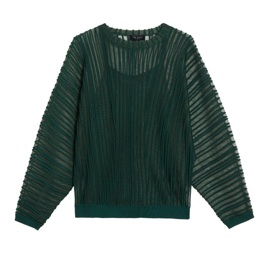 Ted Baker WMK NELLAY Sheer Striped Engineered Knit 1
