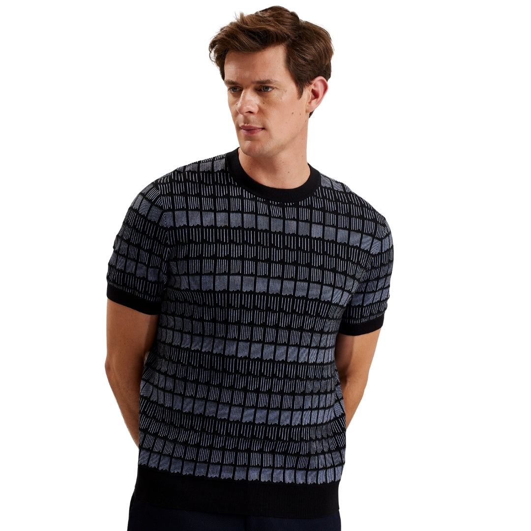 Ted Baker MMK SREVEL SS Regular Jacquard T Shirt 6