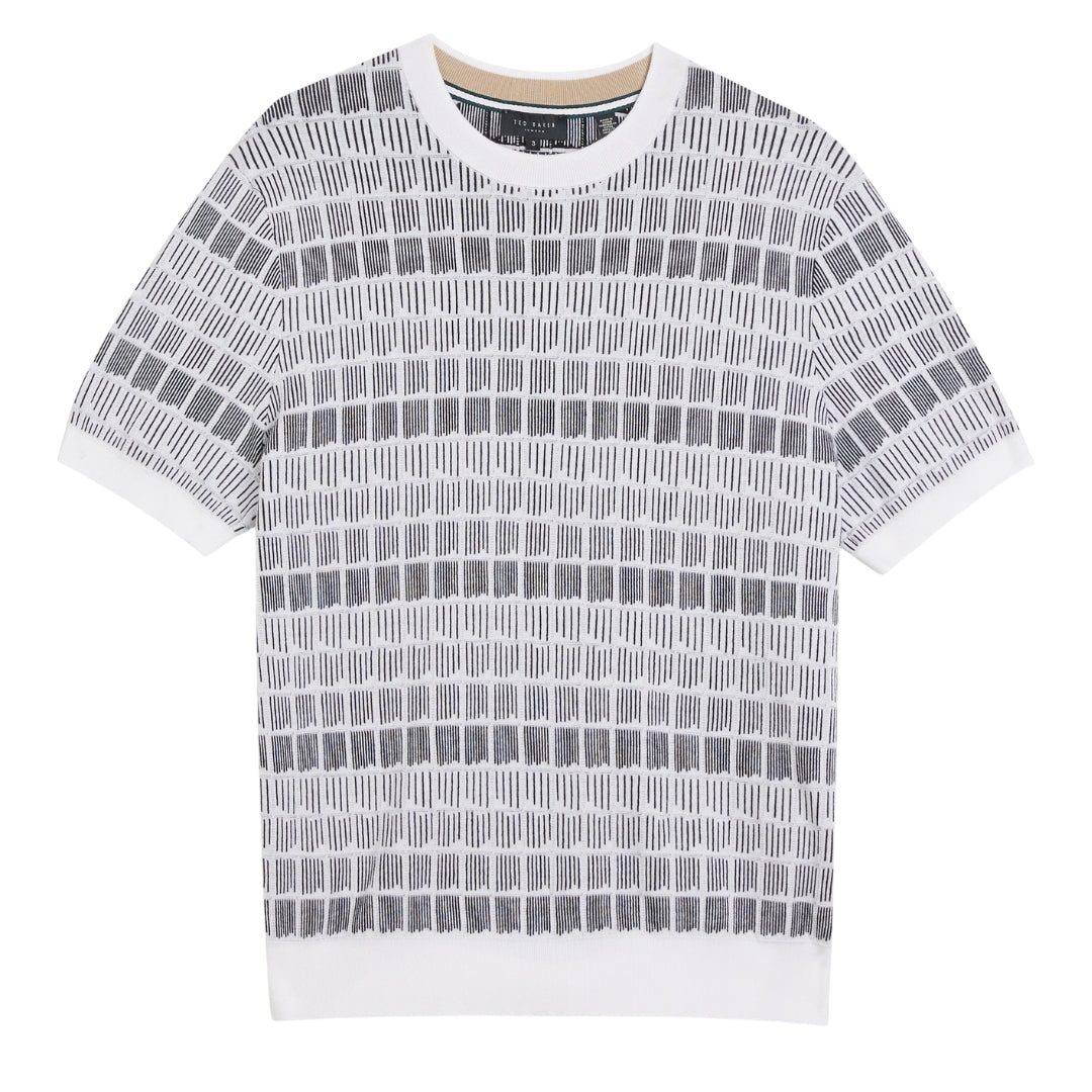 Ted Baker MMK SREVEL SS Regular Jacquard T Shirt 1