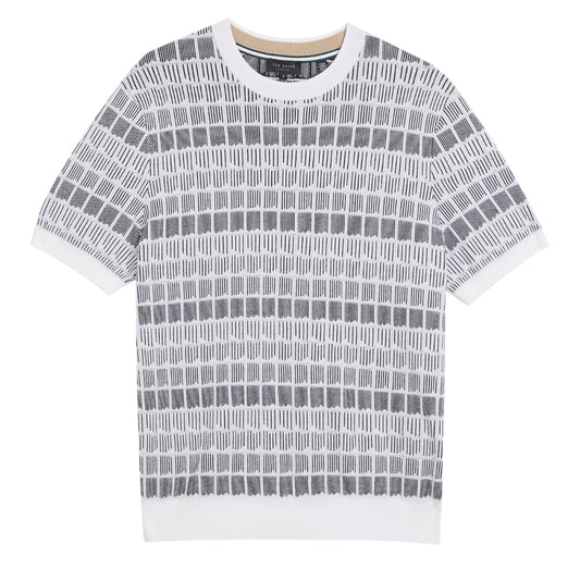 Ted Baker MMK SREVEL SS Regular Jacquard T Shirt 1