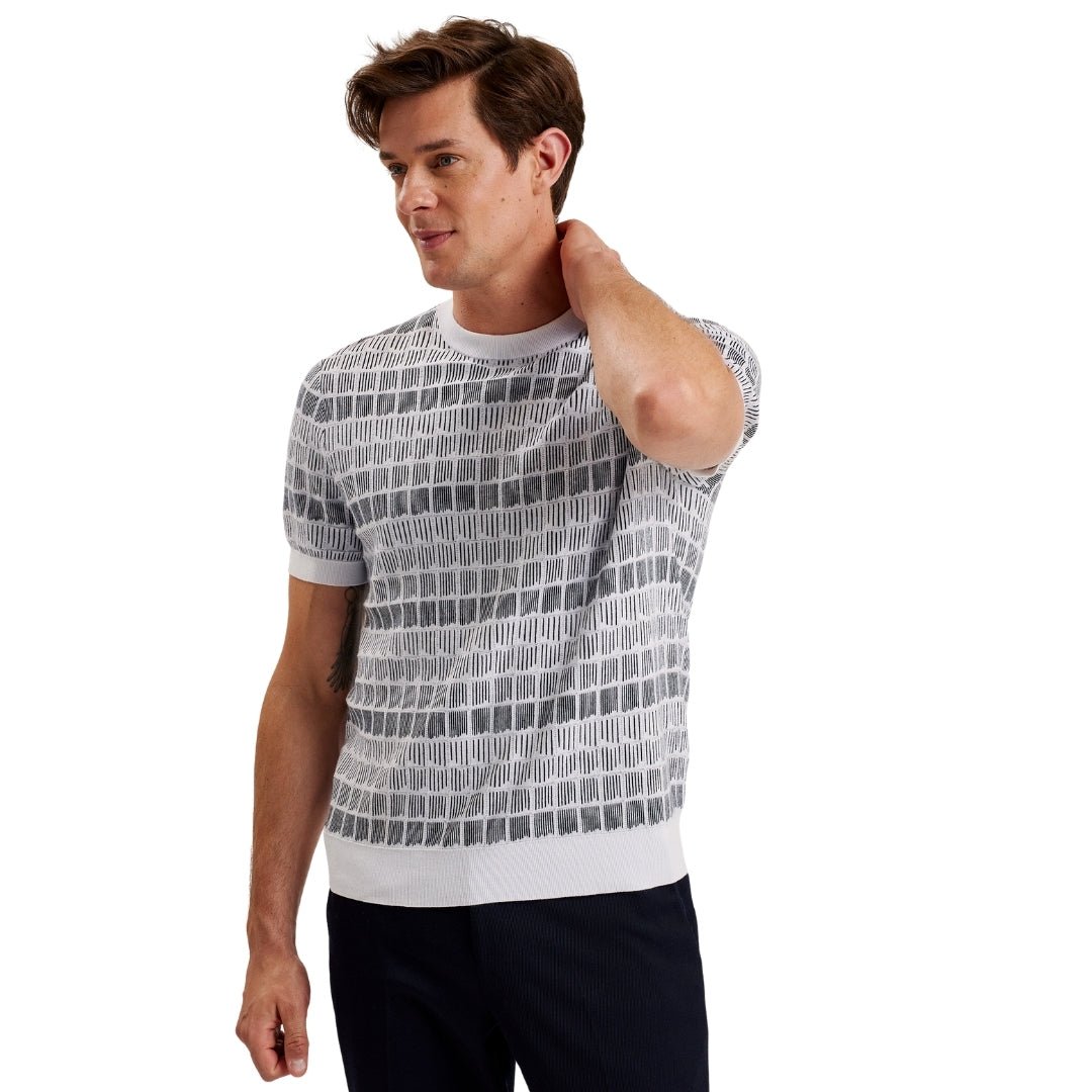 Ted Baker MMK SREVEL SS Regular Jacquard T Shirt 1