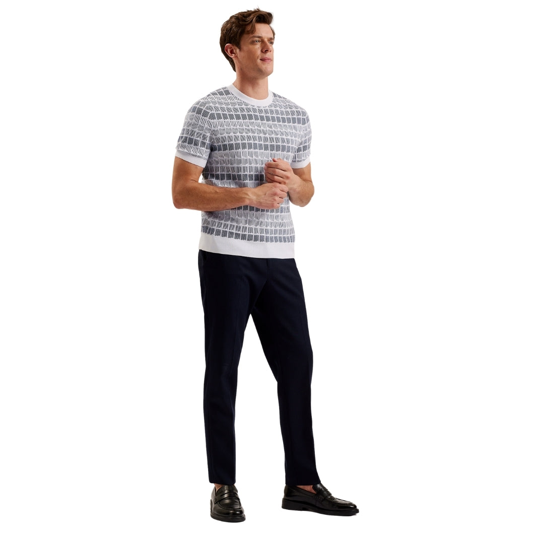 Ted Baker MMK SREVEL SS Regular Jacquard T Shirt 1
