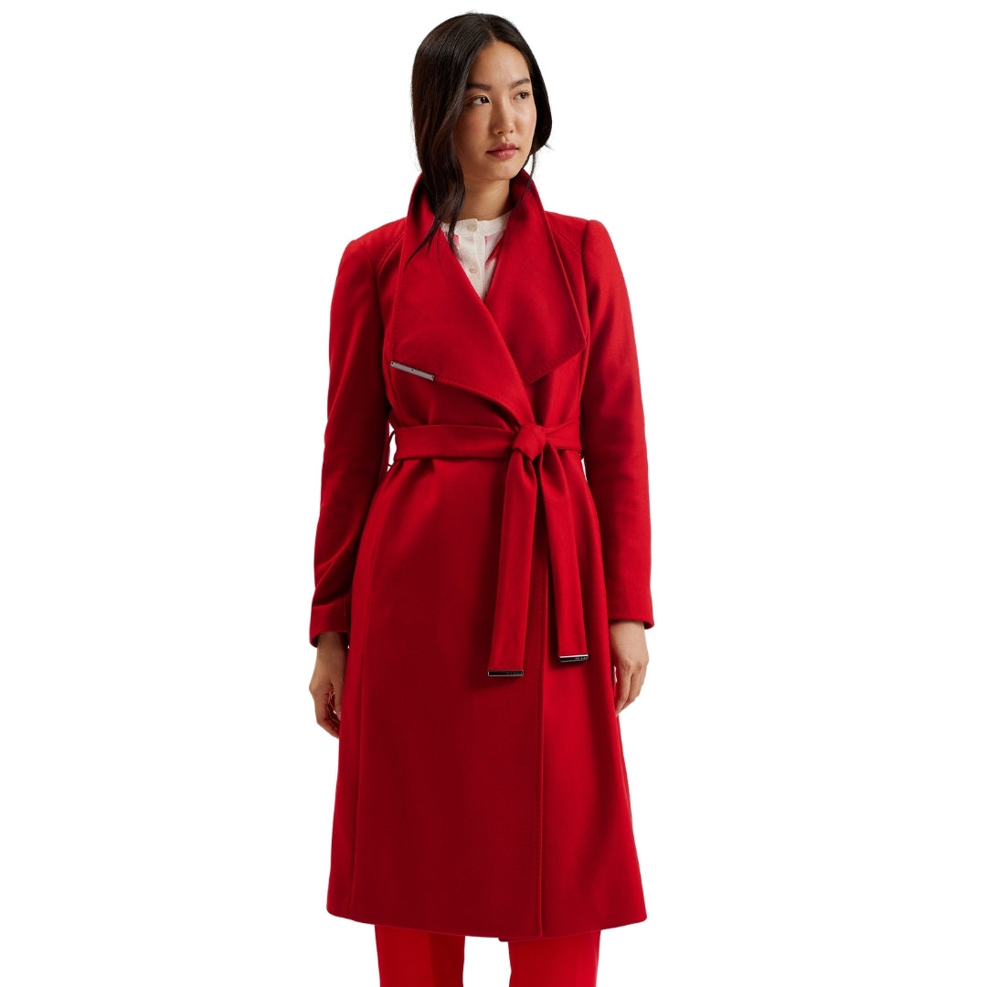 Ted Baker WMO ROSE Midi Length Belted Wool Wrap Co 1
