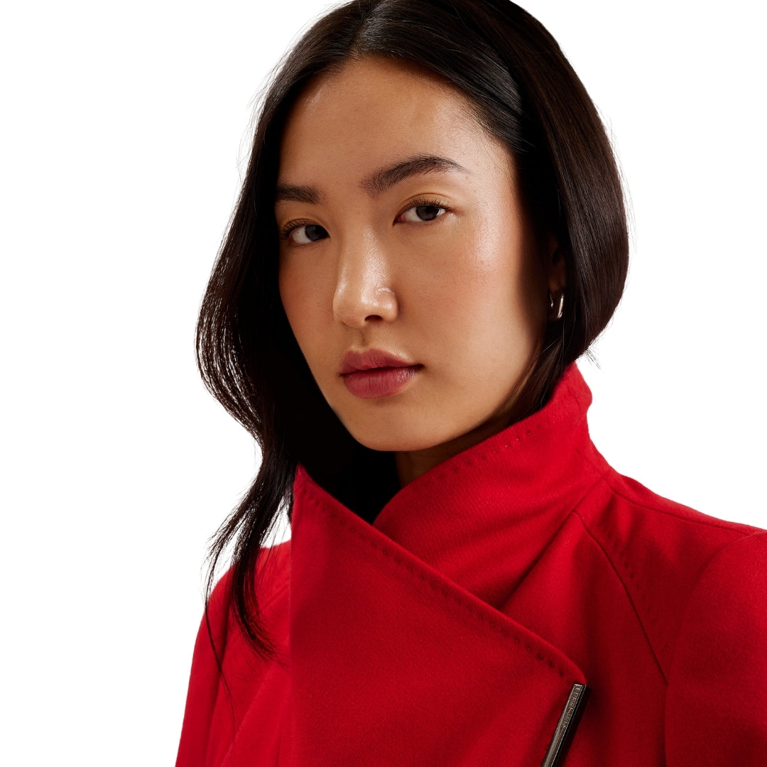 Ted Baker WMO ROSE Midi Length Belted Wool Wrap Co 1