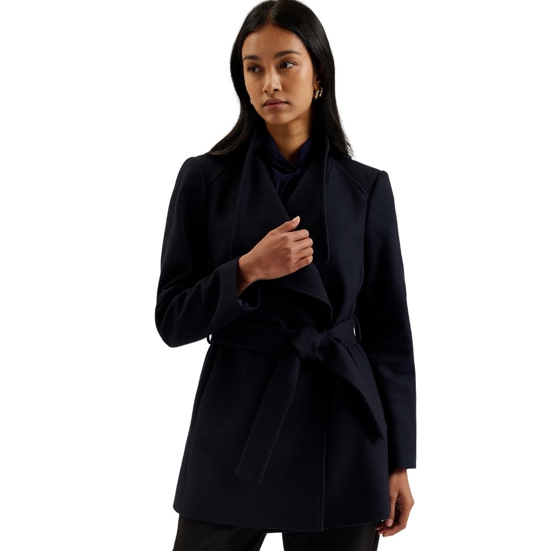 Ted Baker WMO ROSESS Short Belted Wool Wrap Coat 5