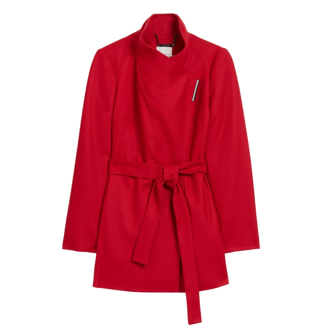Ted Baker WMO ROSESS Short Belted Wool Wrap Coat 5