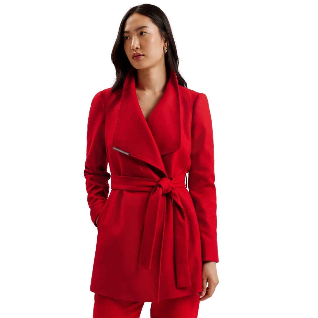 Ted Baker WMO ROSESS Short Belted Wool Wrap Coat 5