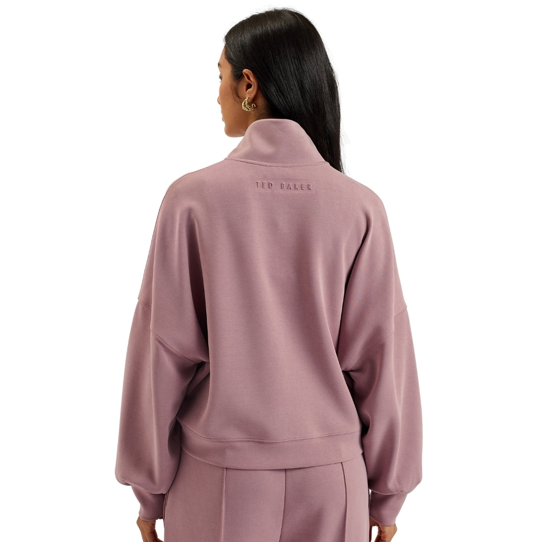 Ted Baker WMB ARORHA Cupro Zip Through Funnel Neck 5