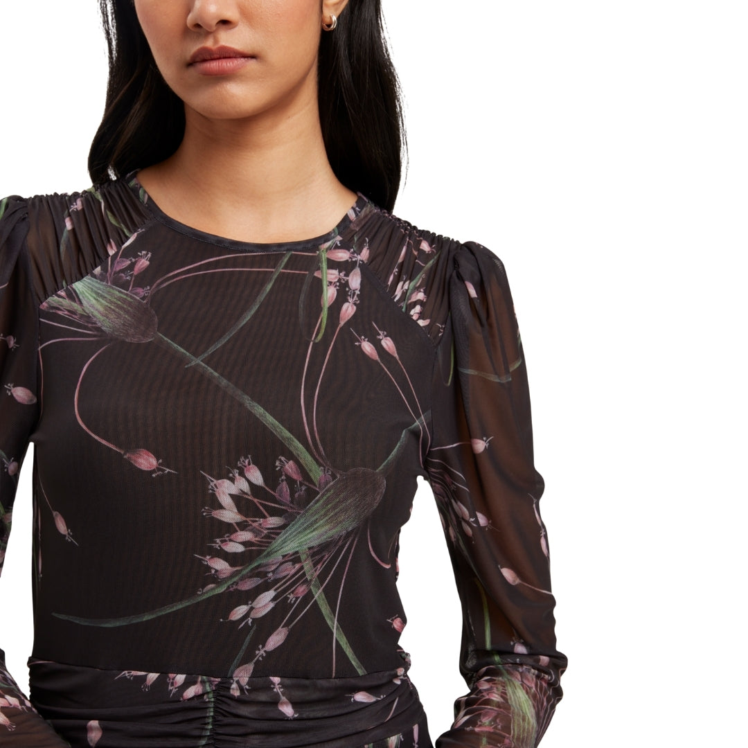 Ted Baker WMD SANNDE Gathered Shoulder Mesh Mini S