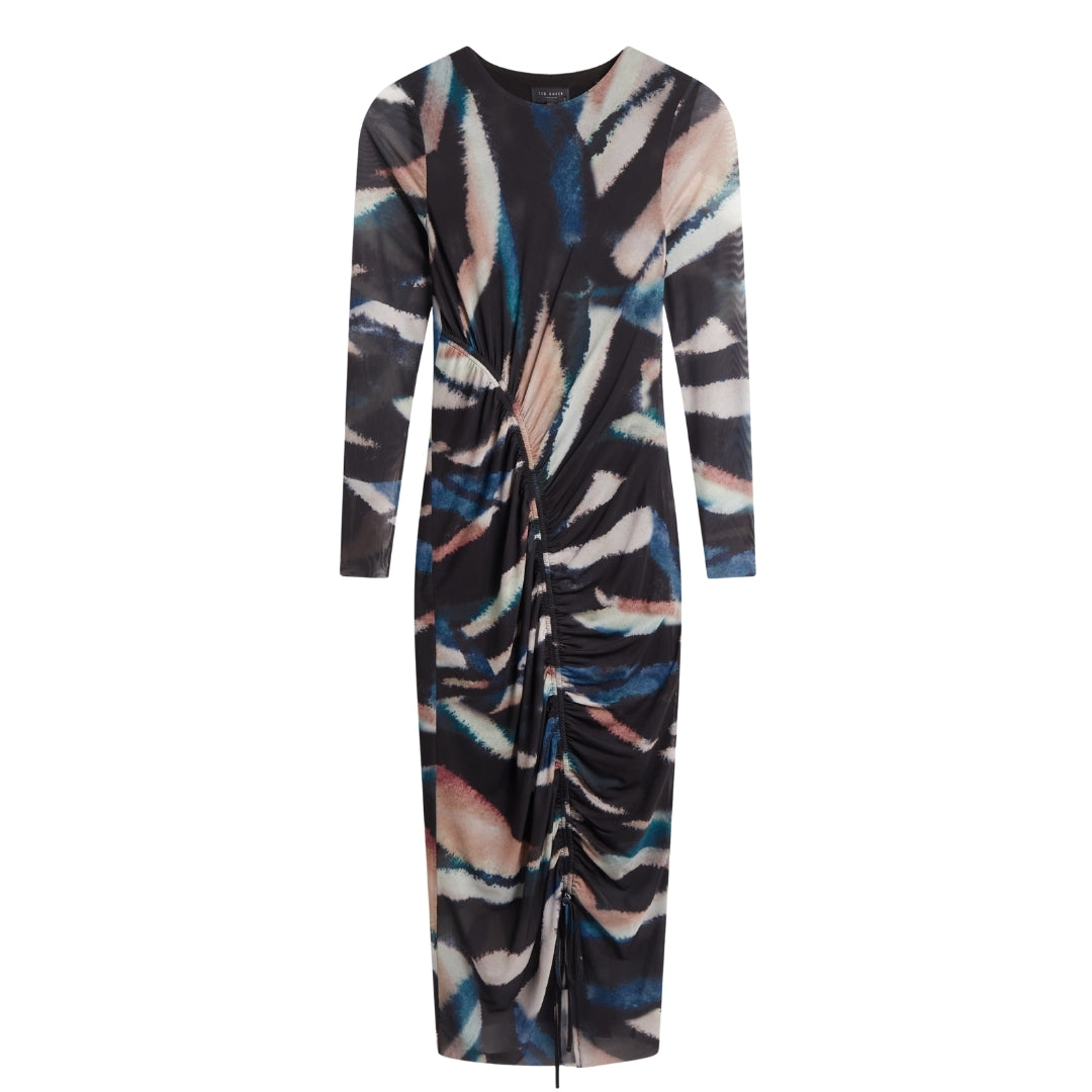 Ted Baker WMD ELLYLOU Printed Mesh Bodycon Gathere 5