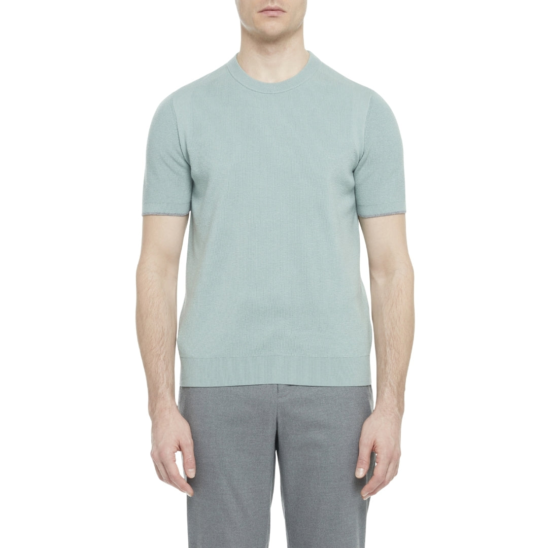 Ted Baker MMK VOISIN SS Mixed Ribbed T Shirt 5