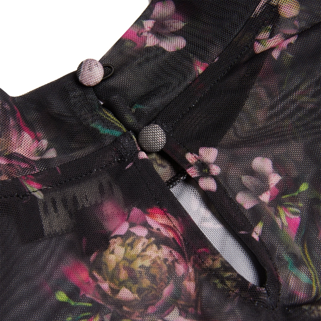Ted Baker WMD AVETTA Long Sleeve Floral Mesh Mini 1