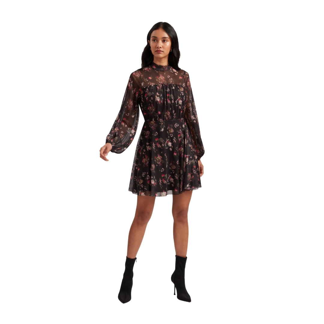 Ted Baker WMD AVETTA Long Sleeve Floral Mesh Mini 1