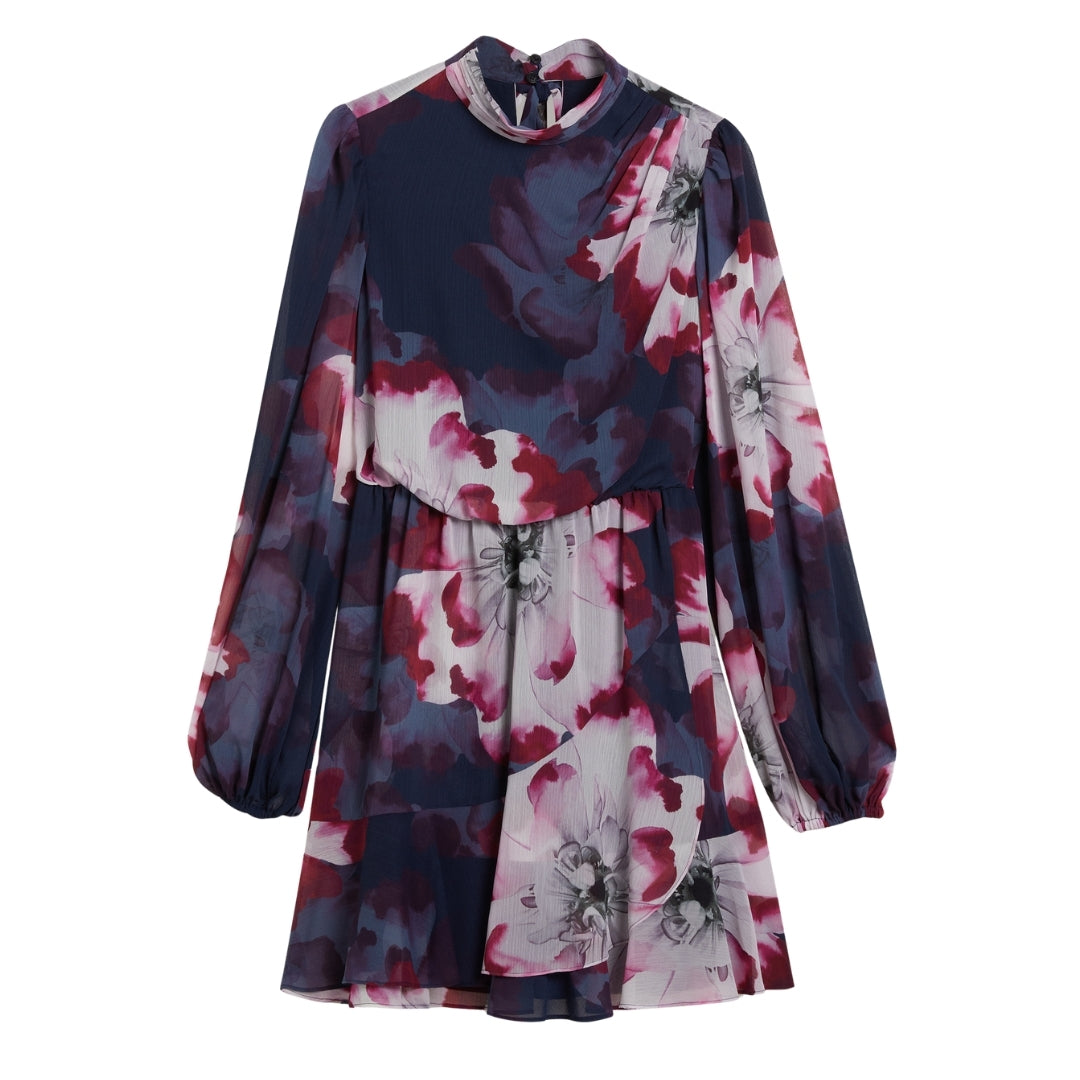 Ted Baker WMD ARACELY Printed Long Sleeve Neck Tie