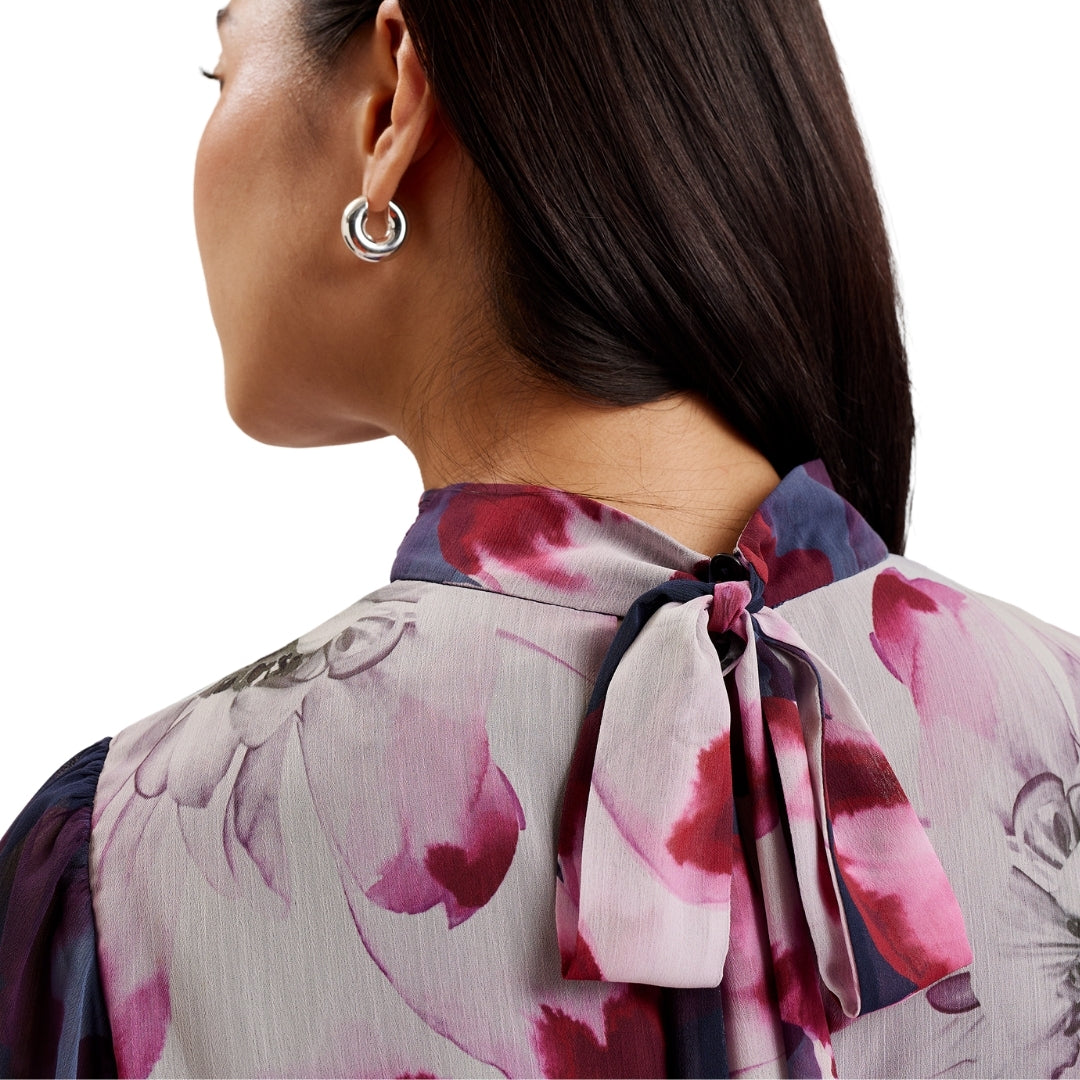 Ted Baker WMD ARACELY Printed Long Sleeve Neck Tie