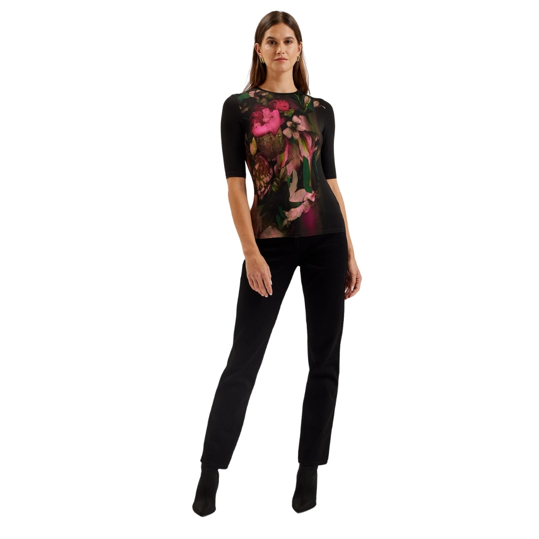 Ted Baker WMB FLOENE Printed Skinny Fit Quarter Sl 1