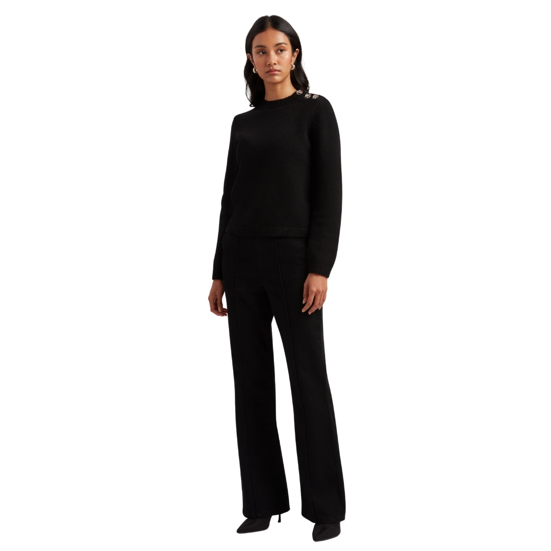 Ted Baker WMK JANHA Rose Button Crew Neck Long Sle 4
