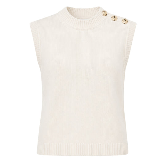 Ted Baker WMK RONDHER Rose Button Crew Neck Tank 2