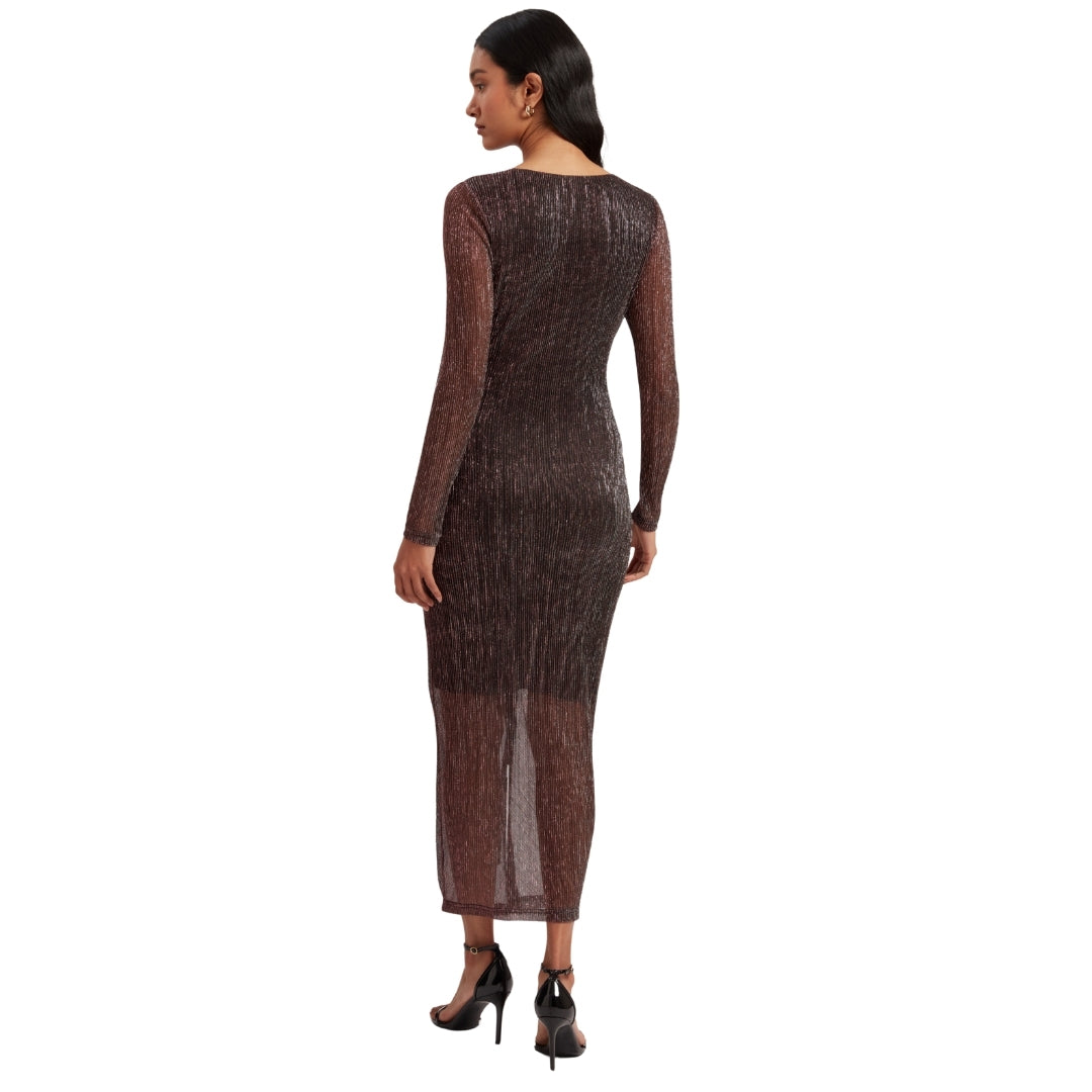 Ted Baker WMD ANTHAAS Metallic Bodycon Gathered Dr