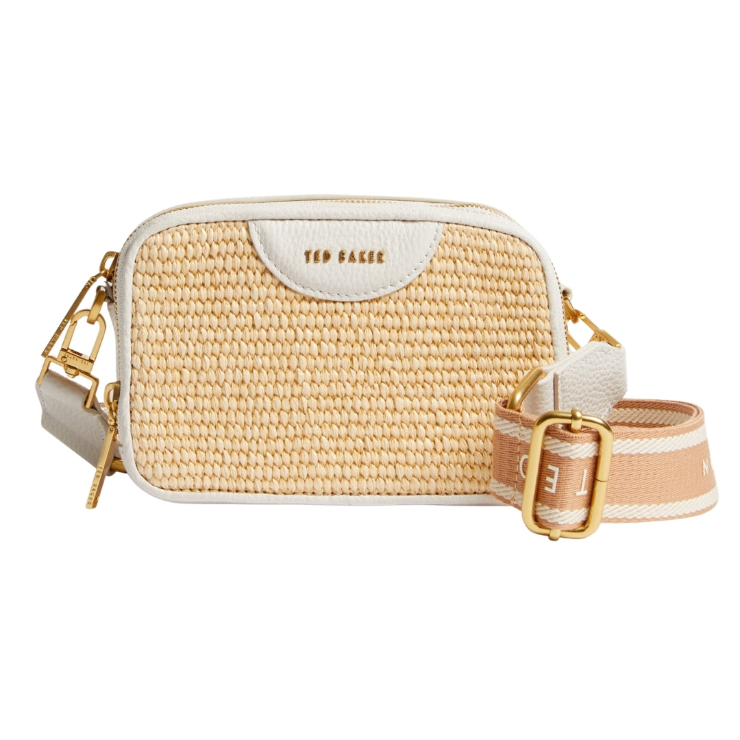 Ted Baker WXB BARIA Mini Webbing Faux Raffia Camer One Size
