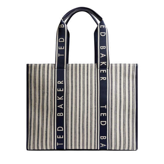 Ted Baker WXB HAYLLEE Striped Canvas Large Icon Ba One Size