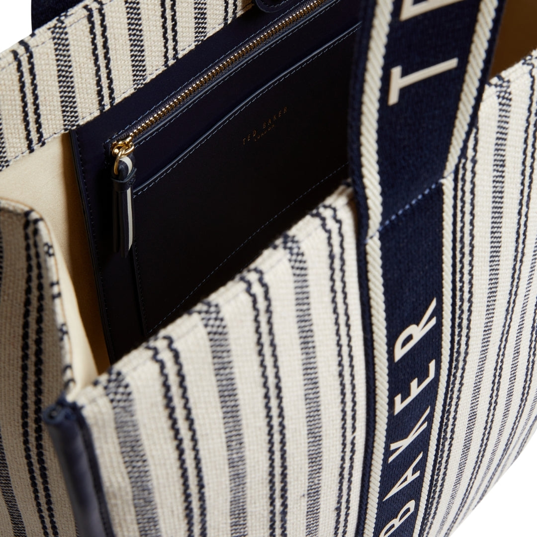 Ted Baker WXB HAYLLEE Striped Canvas Large Icon Ba One Size