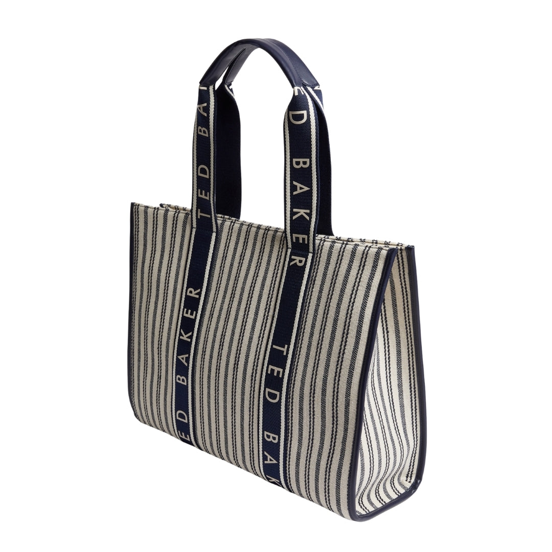 Ted Baker WXB HAYLLEE Striped Canvas Large Icon Ba One Size