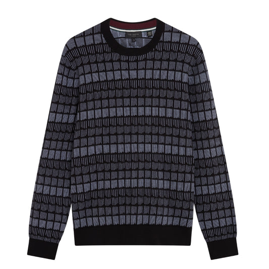 Ted Baker Regular Fit Jacquard Crew 2