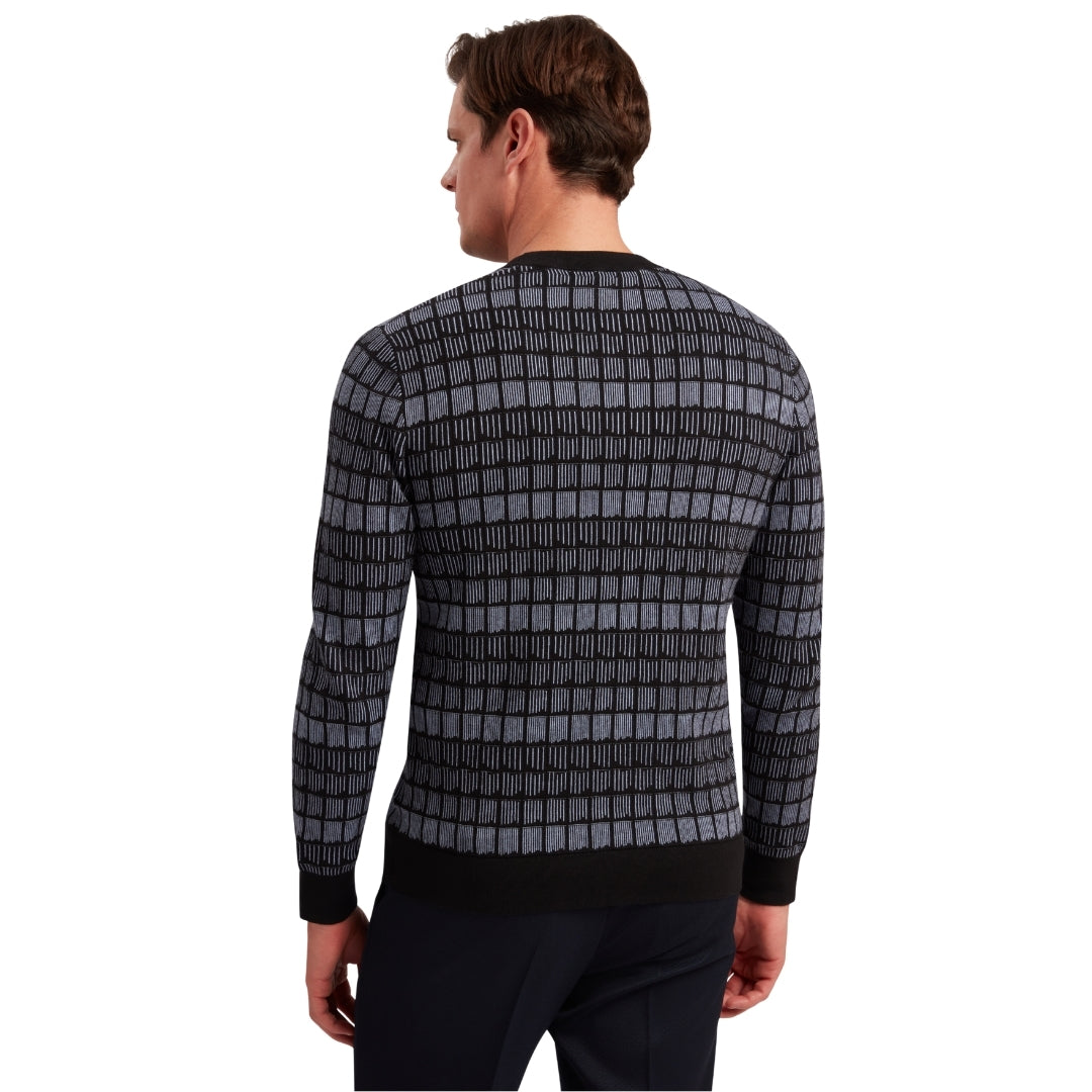 Ted Baker Regular Fit Jacquard Crew 2