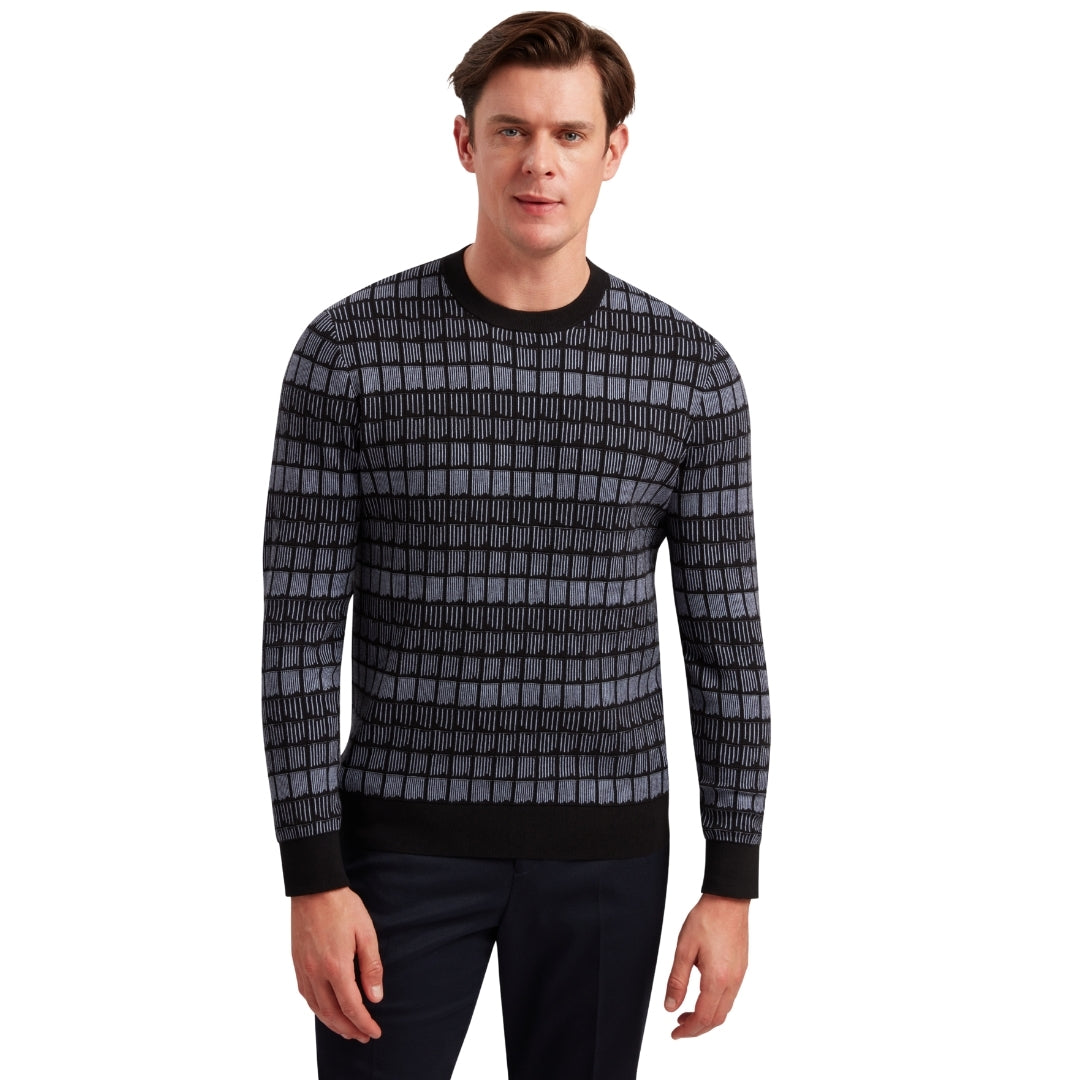 Ted Baker Regular Fit Jacquard Crew 2