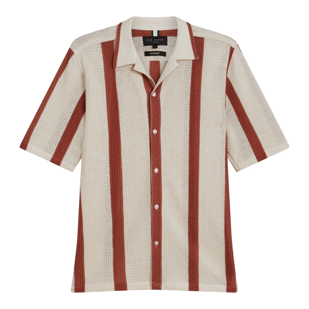 Ted Baker MMA NIKS SS Stripe Crochet Oversized Shi 6