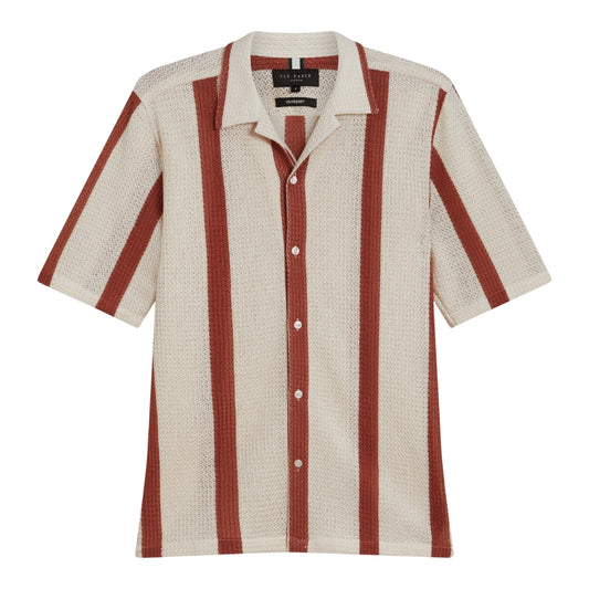 Ted Baker MMA NIKS SS Stripe Crochet Oversized Shi 6