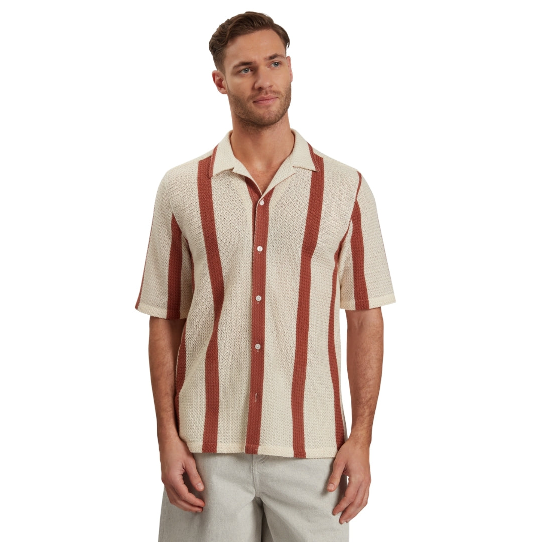 Ted Baker MMA NIKS SS Stripe Crochet Oversized Shi 6
