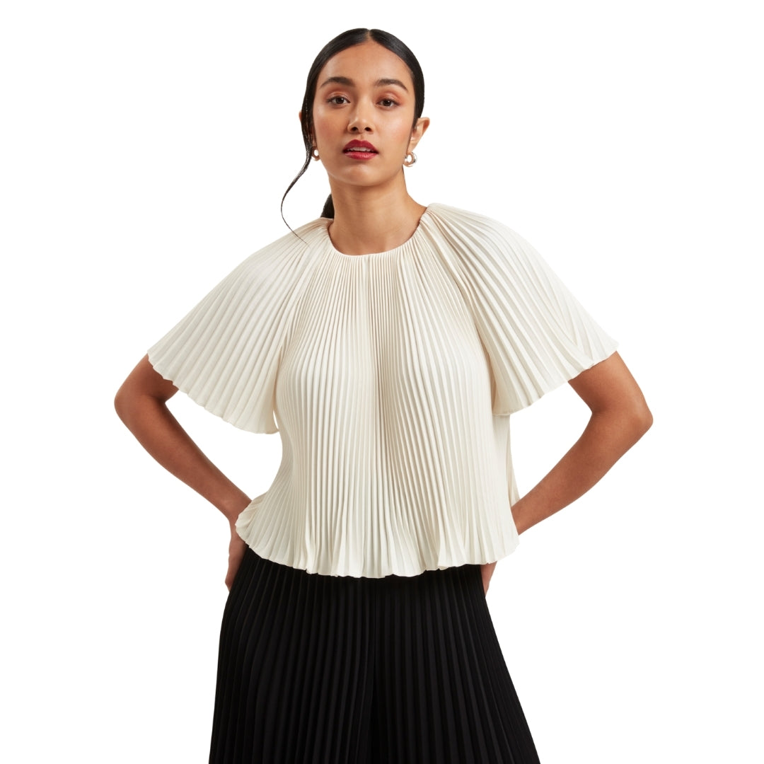 Ted Baker WMB AGARA Pleated Short Sleeve Blouse 6
