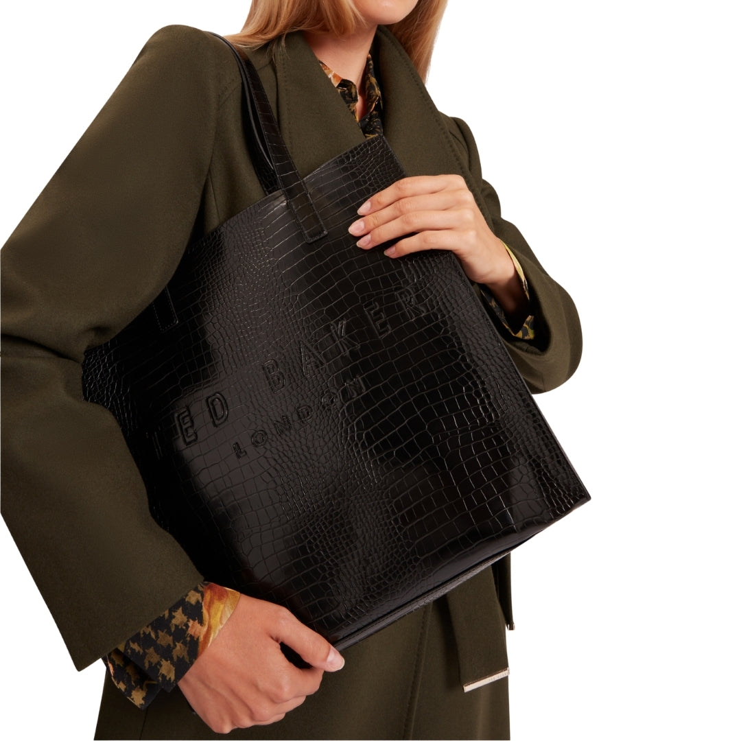 Ted Baker WXB CROCCON Croc Effect Large Icon Bag One Size