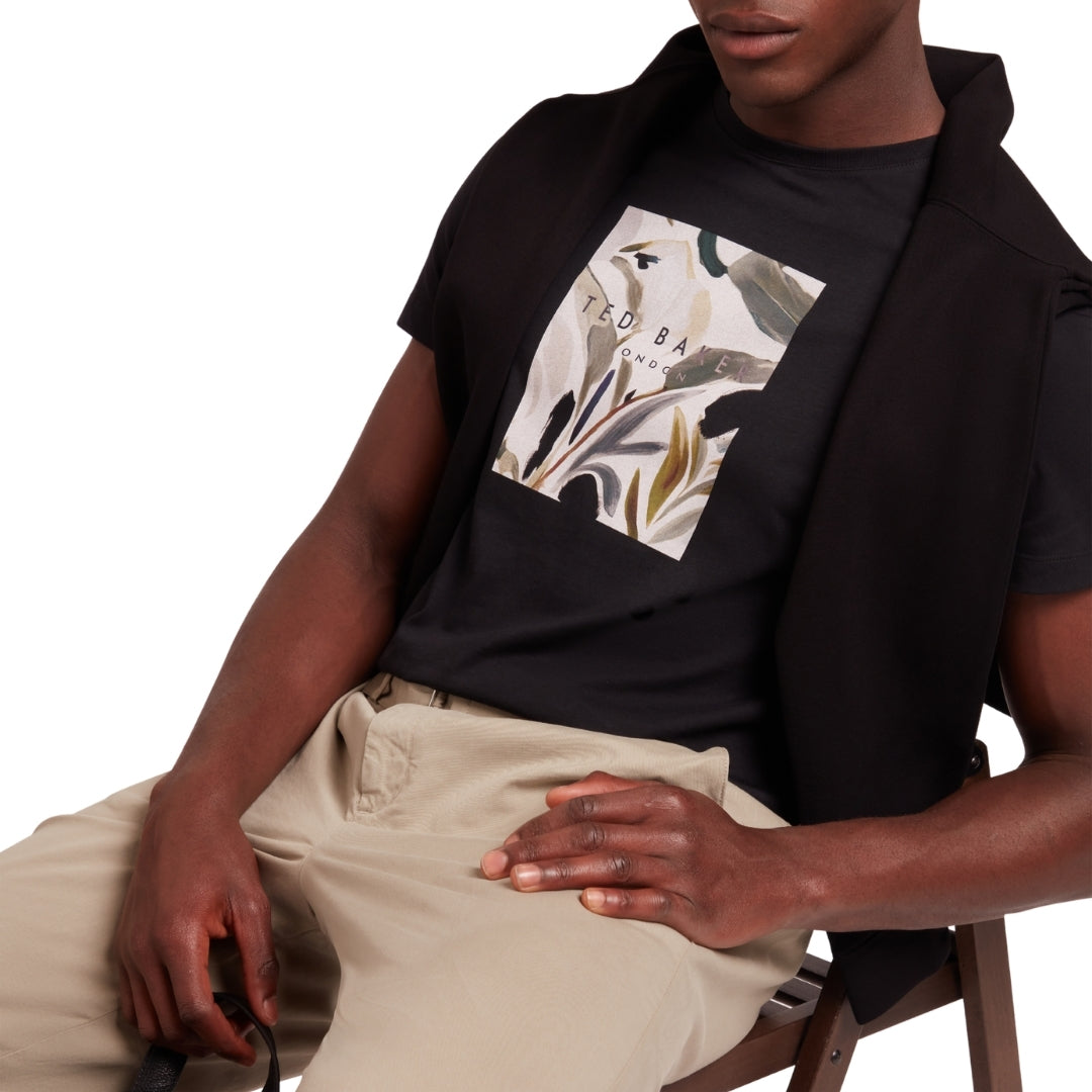 Ted Baker MMB JUSTINO SS Box Print Graphic T shirt 1